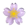 Ice-transparent crystal five-petal flower cherry blossom resin diy jewelry accessories, phone cases, crocs, patches, hair accessory materials Item Picture